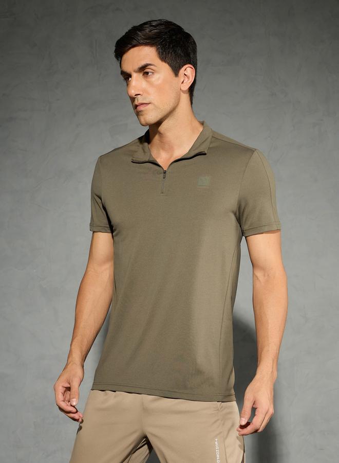 Technosport Solid Short Sleeve Stretch Polo T-Shirt - Image 2