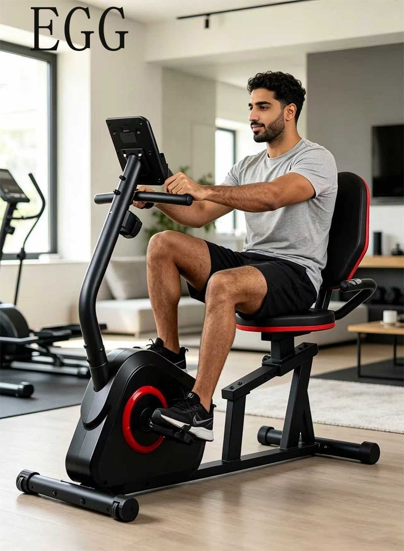EGG PRO Magnetic Elliptical Cross Trainer Bike | 8-Level Magnetic Resistance | LED Display | FitShow App |  Gym Cardio Workout | Quiet & Smooth Motion | Seat Included | 100Kg Capacity EM-1572 - Image 1