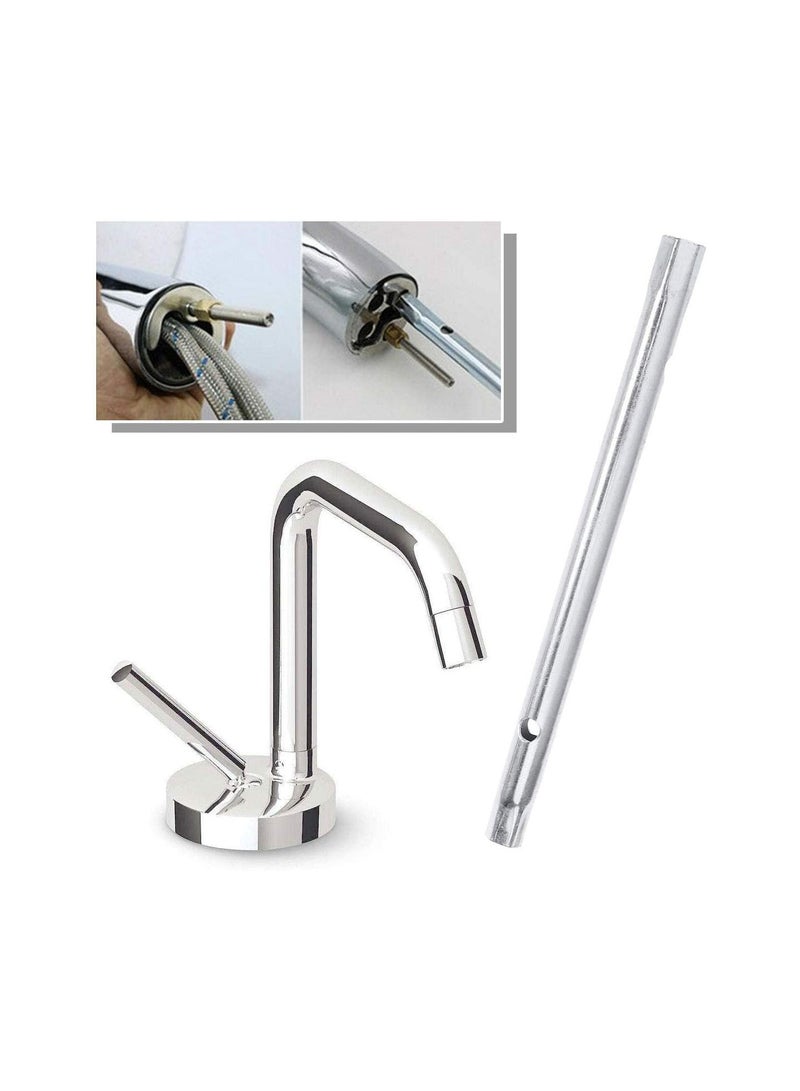 GGOOT 3PCS Water Tap and Horseshoe Piece Installation and Maintenance Sleeve Tool Mono Block Tap Spanner Set - Image 2