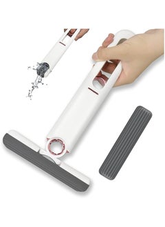 Mini Portable Mop with Self-Squeeze Wring Function - Multi-Purpose for Floors, Walls, and Windows