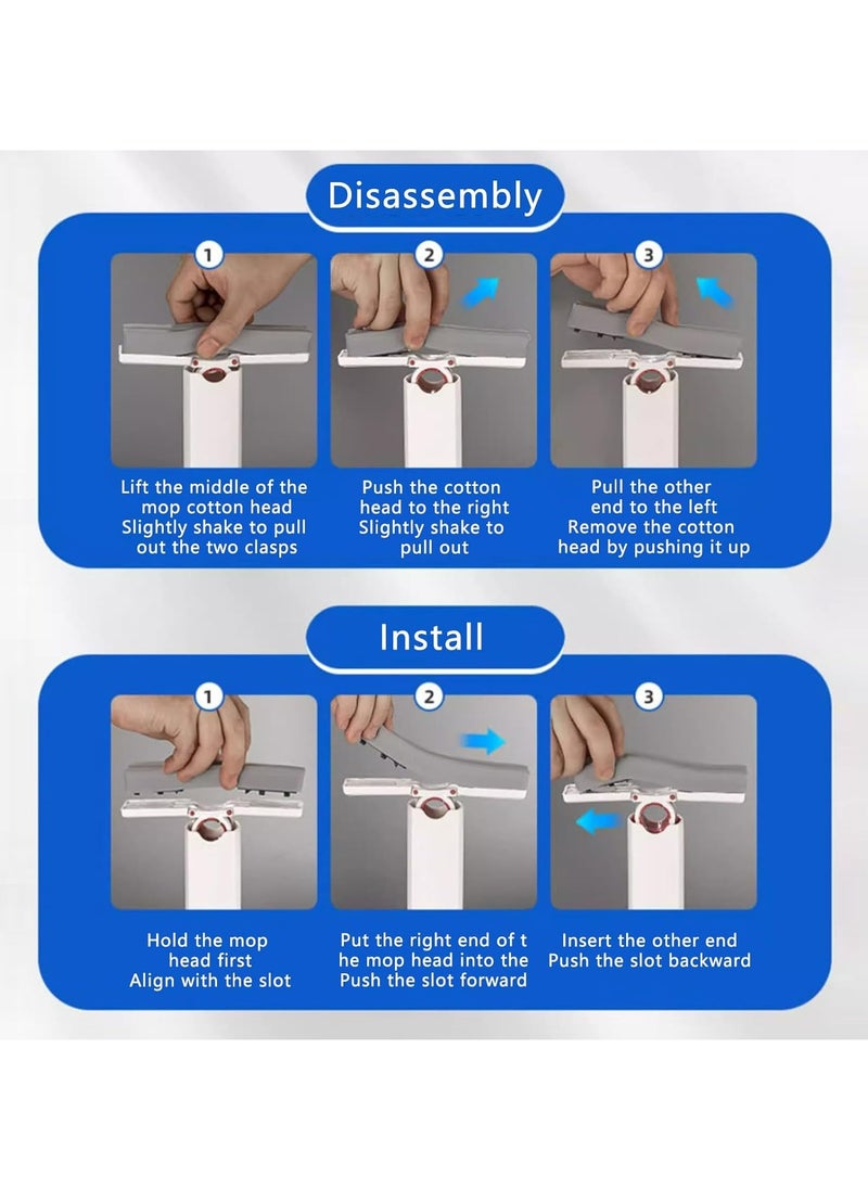 Oasisgalore - Mini Portable Mop with Self-Squeeze Wring Function - Multi-Purpose for Floors, Walls, and Windows - Image 1