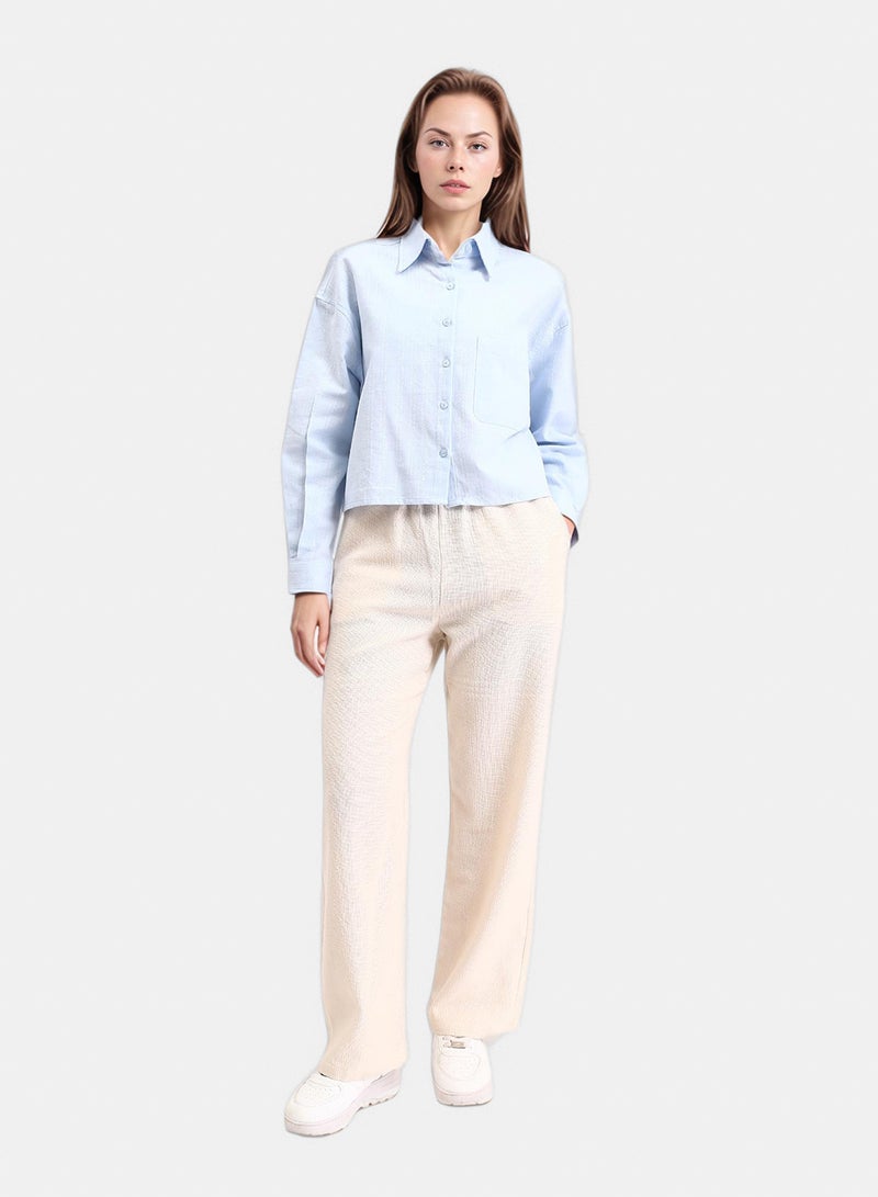 RAVIN Women Self Pattern Long Sleeves Cotton Shirt - Image 4