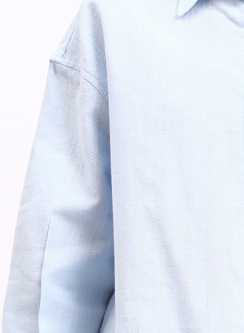 RAVIN Women Self Pattern Long Sleeves Cotton Shirt - Image 3