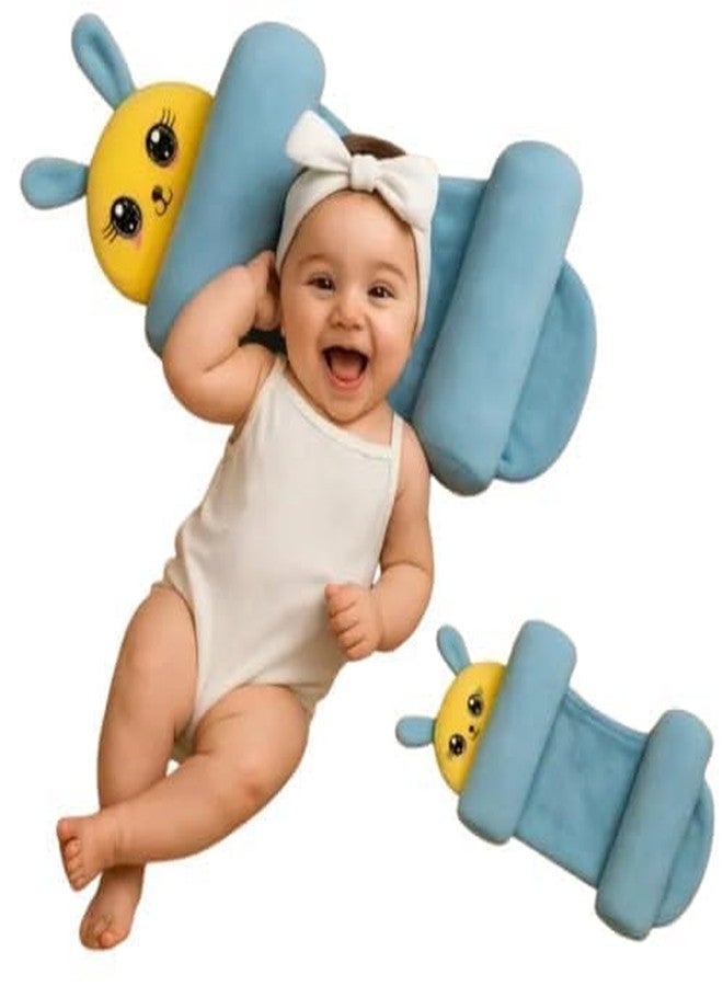 Sleeping Support Pillow with Side Rollers Safety Sleeping Pillow Set Blue Color - Image 1