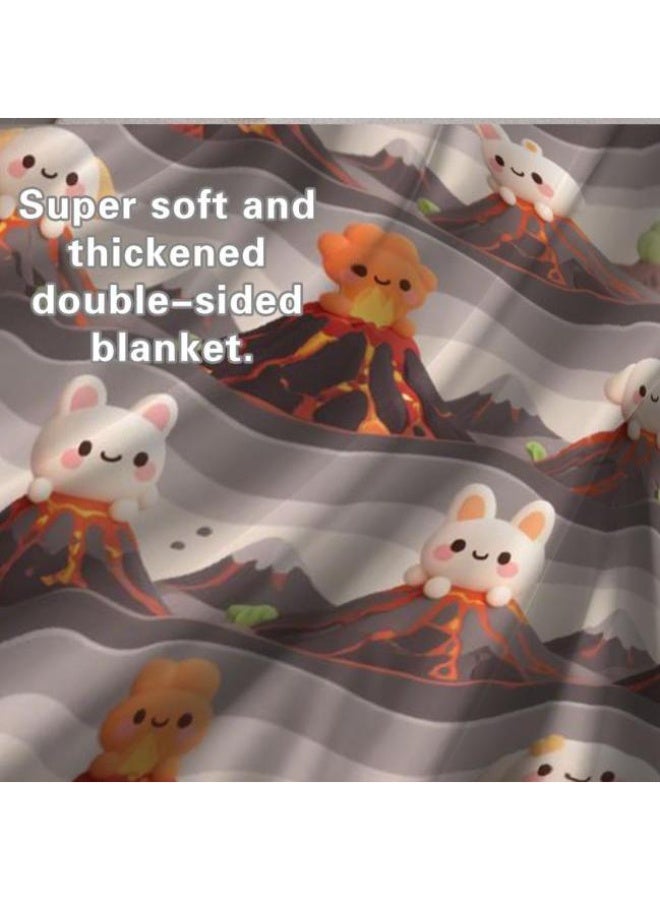 general Baby and children's cartoon flannel thin blanket (warm and comfortable, suitable for sleep, game use) 70cm*100cm - Image 5