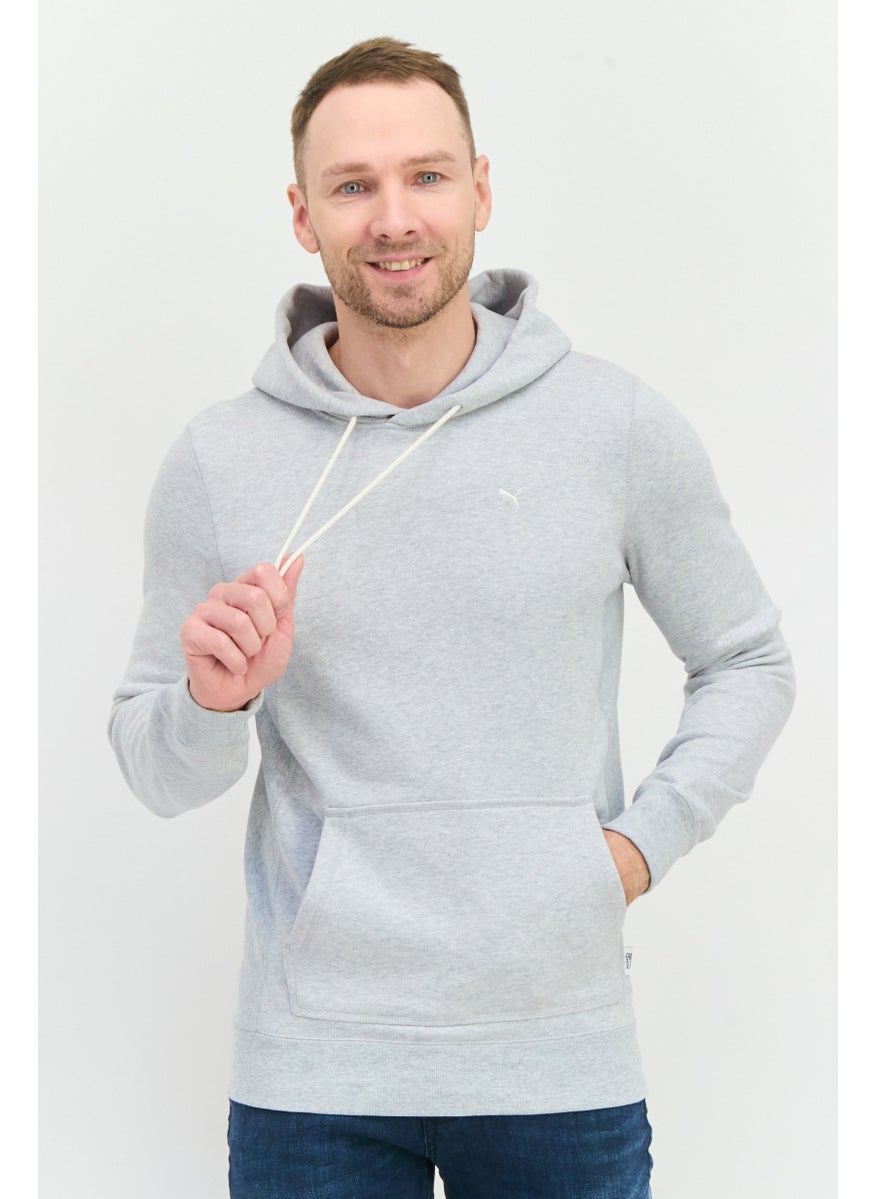 PUMA Men Sportswear Fit Long Sleeve Outdoor Hooded Sweatshirt, Grey  - Image 1