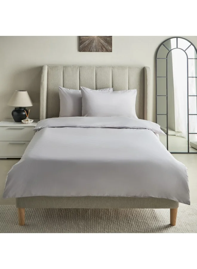 Home Box Purely-percale 2-Piece 300TC Percale Single Duvet Quilt Cover Set 200 x 135 cm