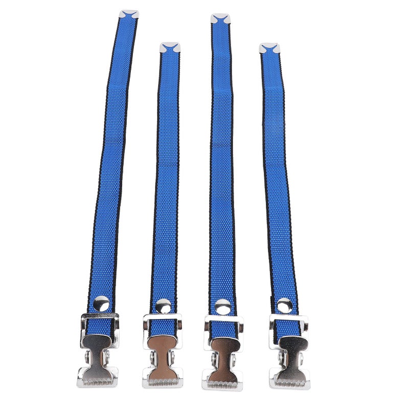 4Pcs Drywall Stilts Straps Flexible Nylon Aluminum Alloy Buckle Adjustable Drywall Foot Band Straps Kit Replacement Part for Stilts Blue - Image 3