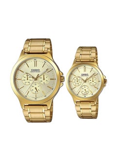 CASIO Quartz Multi Function Stainless Steel Couple Watch MTP/LTP-V300G-9AU  - Image 1