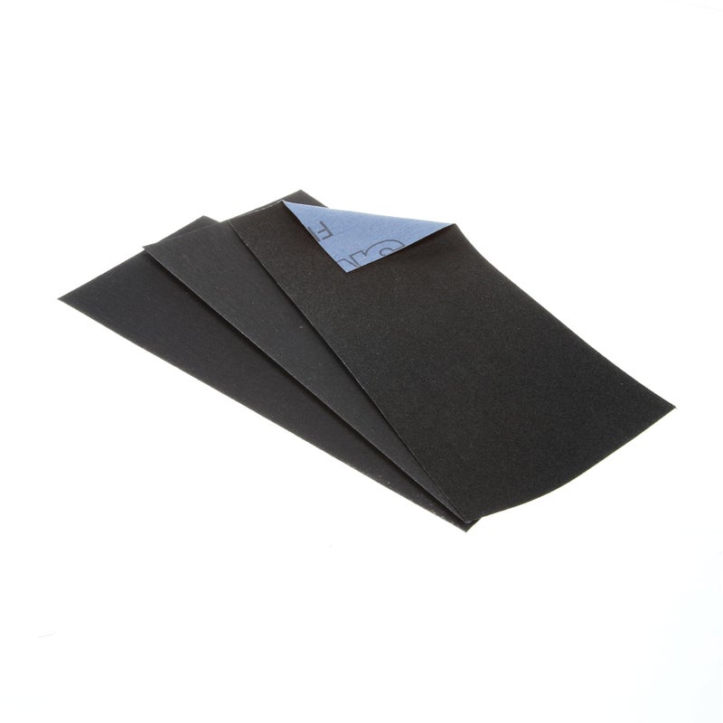 3M Emery Cloth Sandpaper, For Sanding Metal Surfaces, 3 Sheets, 3.67-in x 9-in, Assorted Grit Abrasives, Cloth Backed Sanding Paper, For Light Rust Removal & Cleaning, Light Metal Polishing (5931) - Image 5
