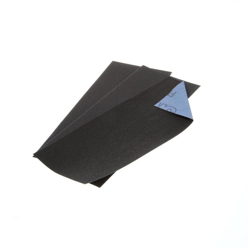 3M Emery Cloth Sandpaper, For Sanding Metal Surfaces, 3 Sheets, 3.67-in x 9-in, Assorted Grit Abrasives, Cloth Backed Sanding Paper, For Light Rust Removal & Cleaning, Light Metal Polishing (5931) - Image 4