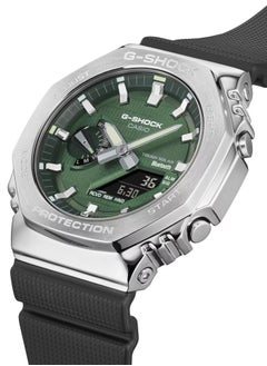G-SHOCK Analog+Digital Green Dial Rubber Strap Men's Watch GBM-2100A-1A3  - Image 4