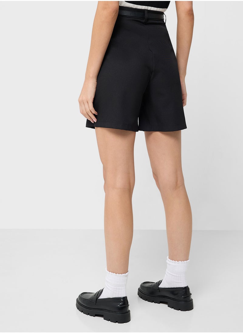 Ginger - Tailored Shorts With Belt - Image 1