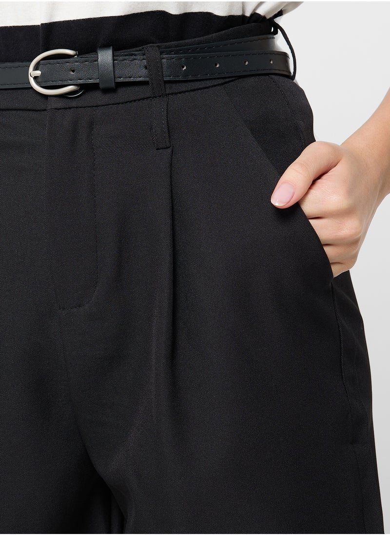 Ginger - Tailored Shorts With Belt - Image 1