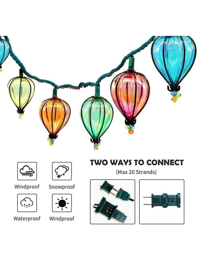 DollarDash 11FT Multicolor String Lights with 10 Bulbs, UL Listed Connectable Waterproof Decorative LED Lights Hanging for Backyard Patio, Indoor/ Outdoor for Christmas Wedding Party Festival Lighting(2pcs) - Image 3