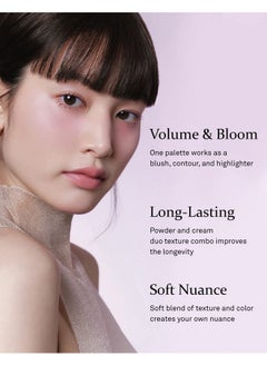 HINCE True Dimension Layering Cheek Cream & Pressed Powder 2 Different Shades & Textures Silky Seamless Long Lasting Blush Makeup Muted Beige & Elegant Rose Beige (1 Dreamlike L003)  - Image 2