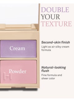 HINCE True Dimension Layering Cheek Cream & Pressed Powder 2 Different Shades & Textures Silky Seamless Long Lasting Blush Makeup Muted Beige & Elegant Rose Beige (1 Dreamlike L003)  - Image 5