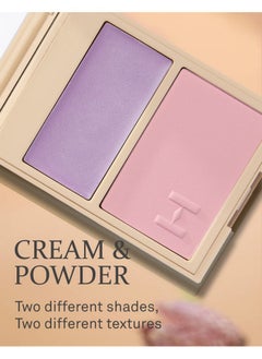 HINCE True Dimension Layering Cheek Cream & Pressed Powder 2 Different Shades & Textures Silky Seamless Long Lasting Blush Makeup Muted Beige & Elegant Rose Beige (1 Dreamlike L003)  - Image 3