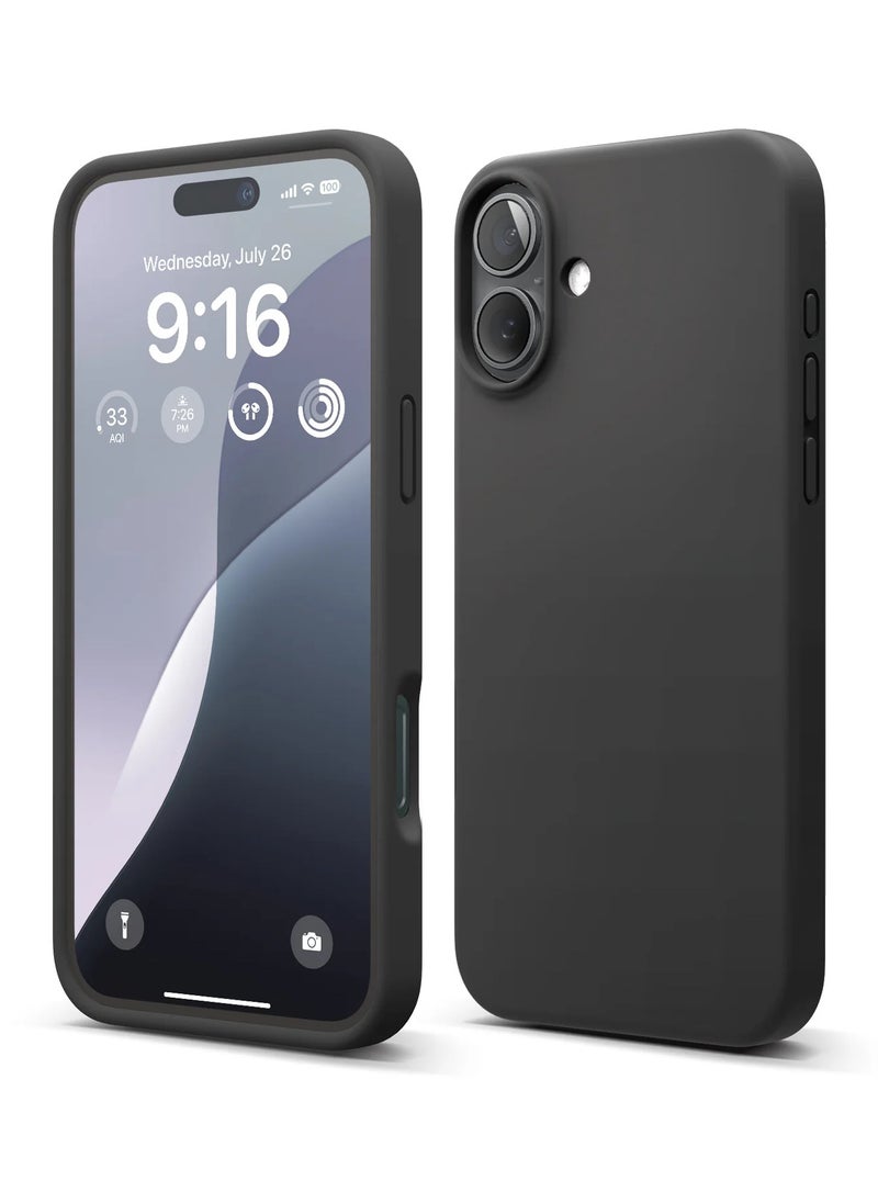 Mida iPhone 16 Plus Silicone Case Cover, full body protection case with a soft silky feel, shockproof cover with microfiber lining  - Image 1