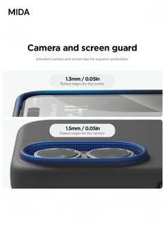 Mida iPhone 16 Plus Silicone Case Cover, full body protection case with a soft silky feel, shockproof cover with microfiber lining  - Image 4
