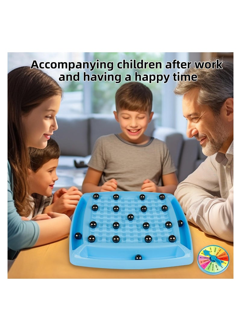 RATSAW - Magnetic Chess Game Set Magnetic Chess Game with Rocks Magnetic Stones Game Magnetic Chess Game with Stones Magnet Chess Game Magnet Game with String - Image 1