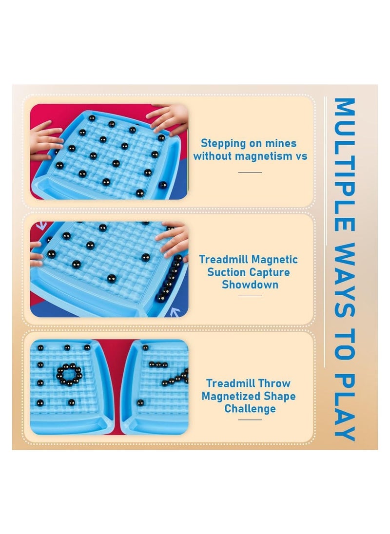 RATSAW - Magnetic Chess Game Set Magnetic Chess Game with Rocks Magnetic Stones Game Magnetic Chess Game with Stones Magnet Chess Game Magnet Game with String - Image 1