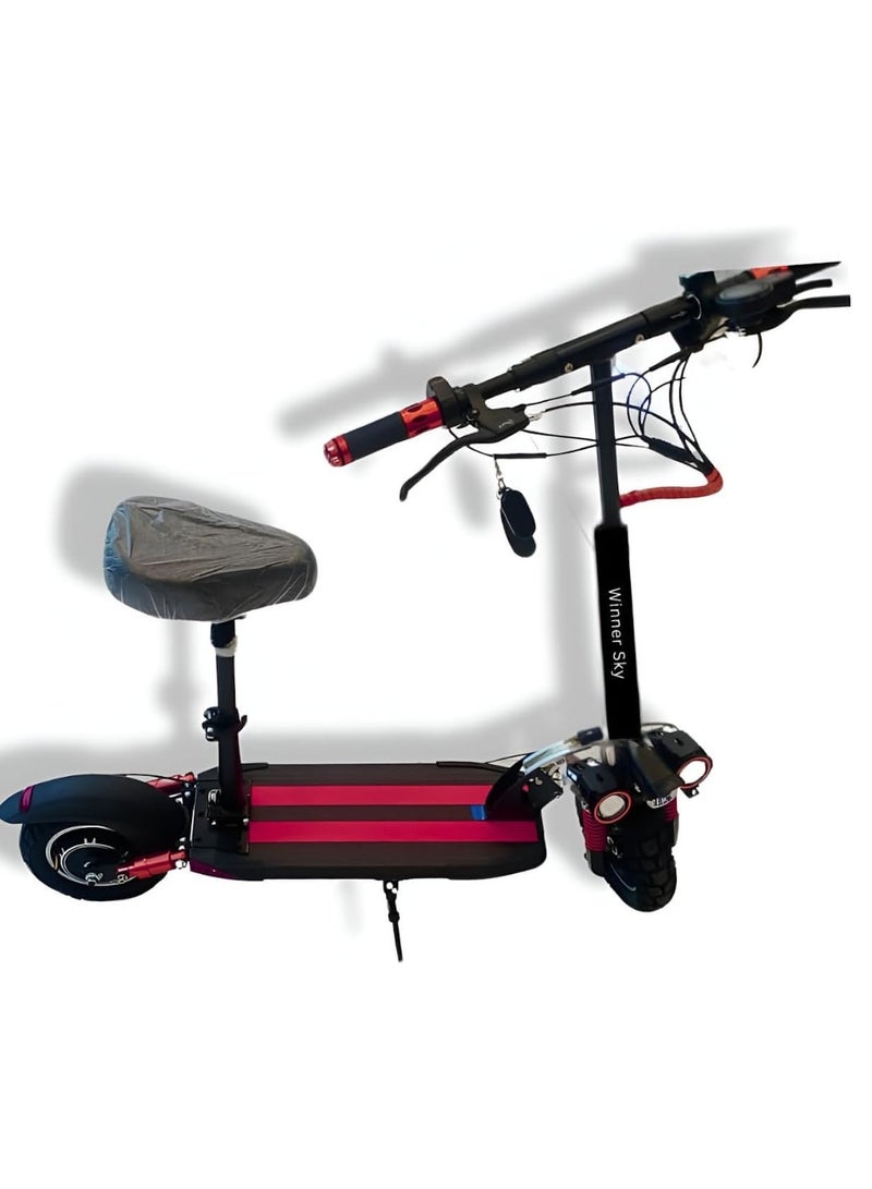 Winner Sky E10: 55 Km/h, 1200W, 48V-13Ah for a Smoother Ride with 3 Lights - Image 1