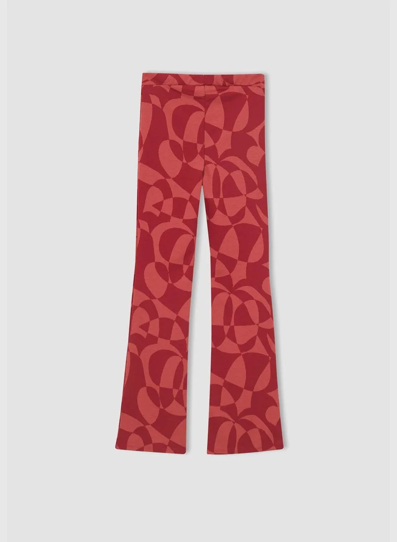 DeFacto Slim Fit Colour Block Printed Culottes
