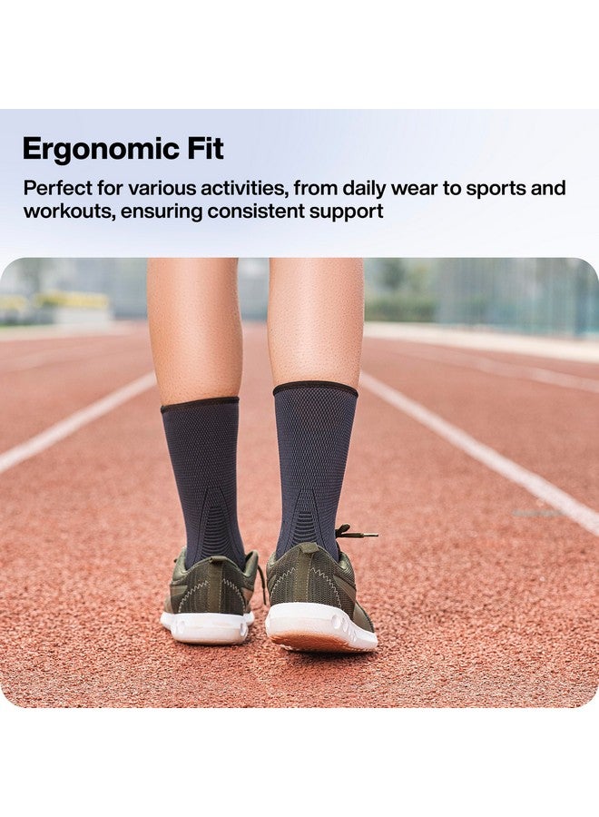 FOVERA Ankle Compression Sleeve, Ankle protector for Men & Women, for Heel Pain Relief, Ankle Support & Plantar Fasciitis (Size - XL, 1 Pair) - Image 5