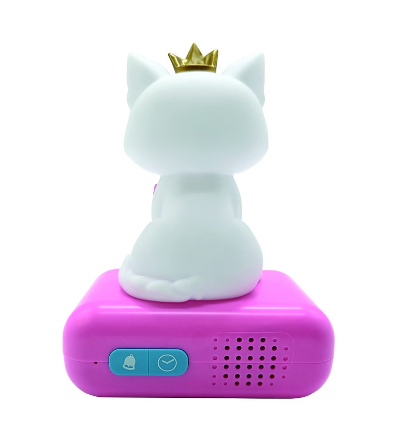 LEXiBOOK - Kitten Digital Alarm Clock for Kids with Night Light Snooze, Childrens Clock, Luminous Cat, White and Pink Colours - RL800KT - Image 2