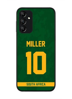 Rugged Black Edge Case for Samsung Galaxy A14 / A14 5G, Slim fit Soft Case Flexible Thin Cover - Player Name - AB de Villiers, Jersey Number- 17