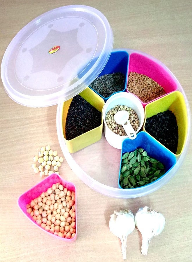 One Top Spices & Dry Fruit Container Multi Color Multi Purpose(1750 ml) Transparent Plastic Spice Container - Image 1