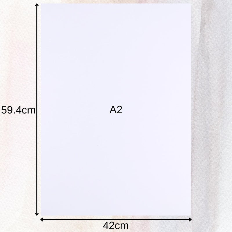 BCreativetolearn A2 Bright White Large Craft Card 10 Sheets 180gsm Pack, Thin Large White Card for Drawing, Display Mounting, Art & Poster Cardstock. - Image 2