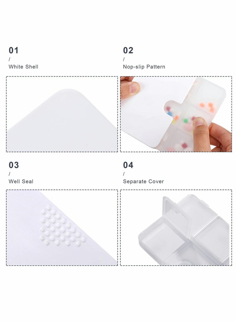 SOLARAE Pill Organizer 6 Compartments Travel Case Drawer Type Medicine Box Portable Box For Travel 3 Colors 3 Pieces - Image 2