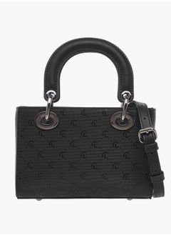 Le Confort Women Monogram Embossed Tote Bag with Zip Closure Ramadan Collection  - Image 1