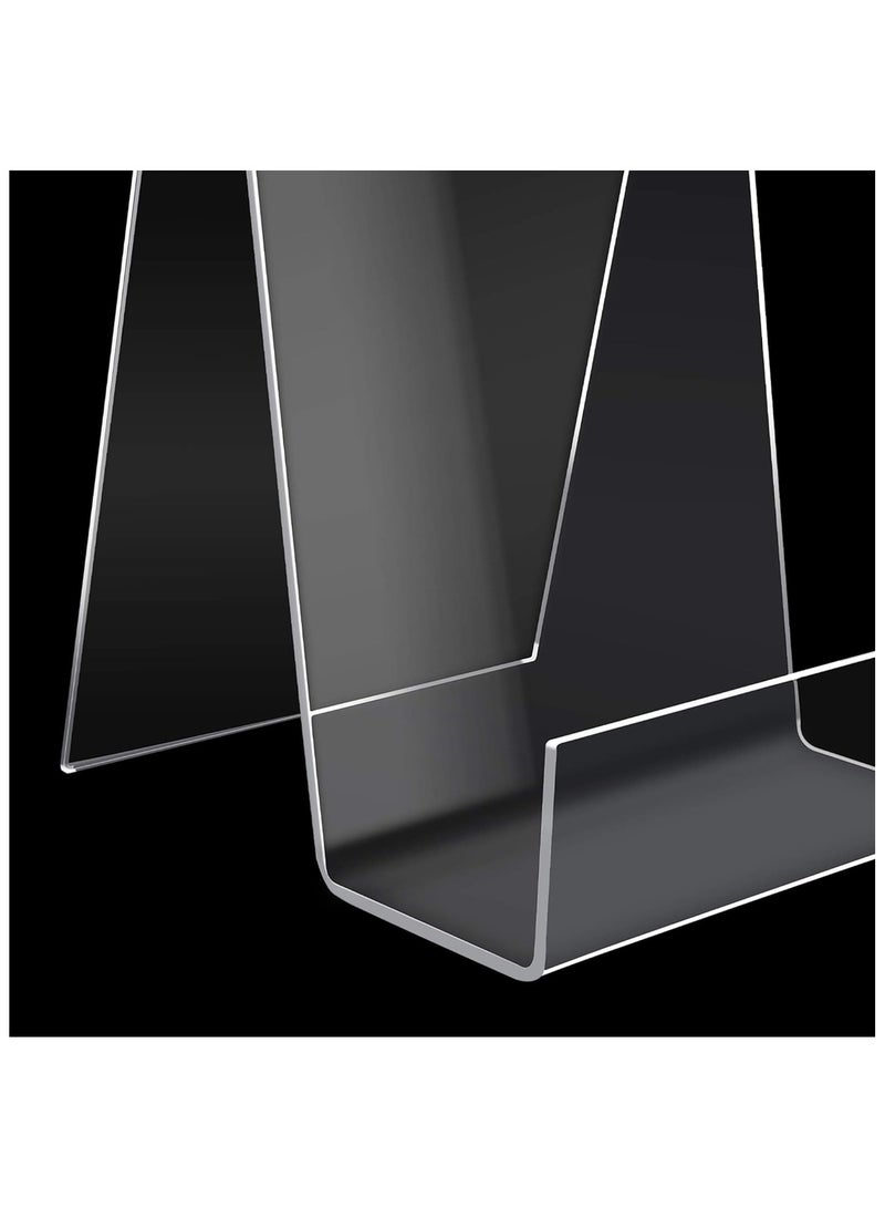 TPGP 5PCS Clear Acrylic Book Stand, Transparent Acrylic Bookshelf, Book Holder Table, Picture Album and Brochure Holder for Displaying Books, Notebooks, Picture Albums, Picture Books, etc  - Image 2