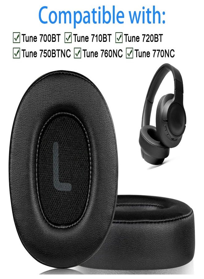 إنيج وسادات أذن Enegg 710BT لسماعات JBL Tune 720BT و700BT وT750BTNC وT760NC، وسادات أذن بديلة مصنوعة من جلد البروتين ورغوة الذاكرة لسماعات Tune T710 وT720. غطاء أذن - Image 3