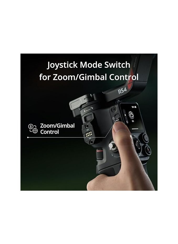 دي جي آي - DJI RS 4، مثبت ثلاثي المحاور لكاميرات DSLR والكاميرات بدون مرآة من Canon/Sony/Panasonic/Nikon/Fujifilm، التصوير الرأسي الأصلي من الجيل الثاني، عصا تحكم بمفتاحين، أذرع محورية من التيفلون، مثبت كاميرا - Image 1