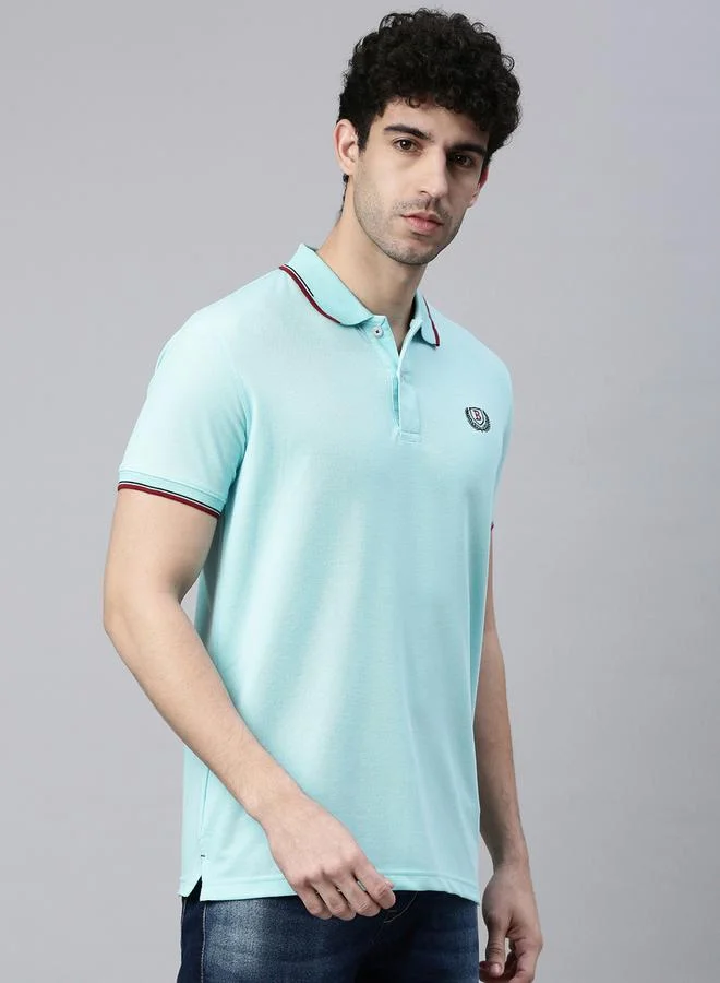 Bushirt Bushirt Embroidered Regular Fit Polo Neck T-Shirt