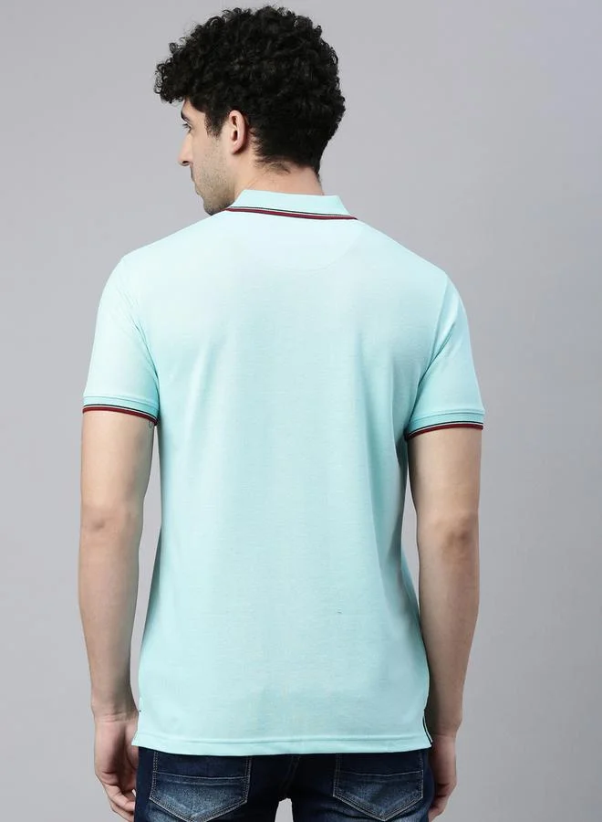 Bushirt Bushirt Embroidered Regular Fit Polo Neck T-Shirt