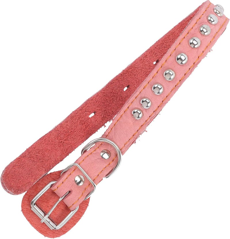 Large Soft Leather Dog Collar 2.5cm Wide Heavy Duty Pet Neck Tie for Large Dogs and Puppies, Stylish Sturdy Collar for Outdoor and Daily Use - Image 1