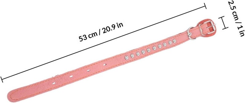 Large Soft Leather Dog Collar 2.5cm Wide Heavy Duty Pet Neck Tie for Large Dogs and Puppies, Stylish Sturdy Collar for Outdoor and Daily Use - Image 2