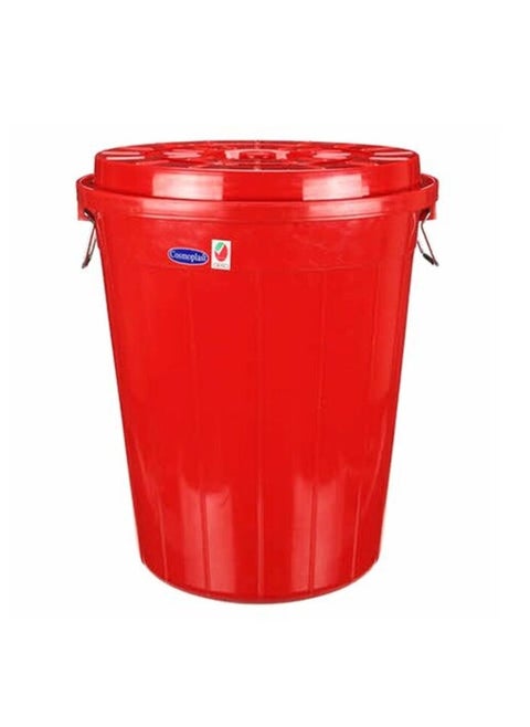 Cosmoplast Drum With Lid Red 50L