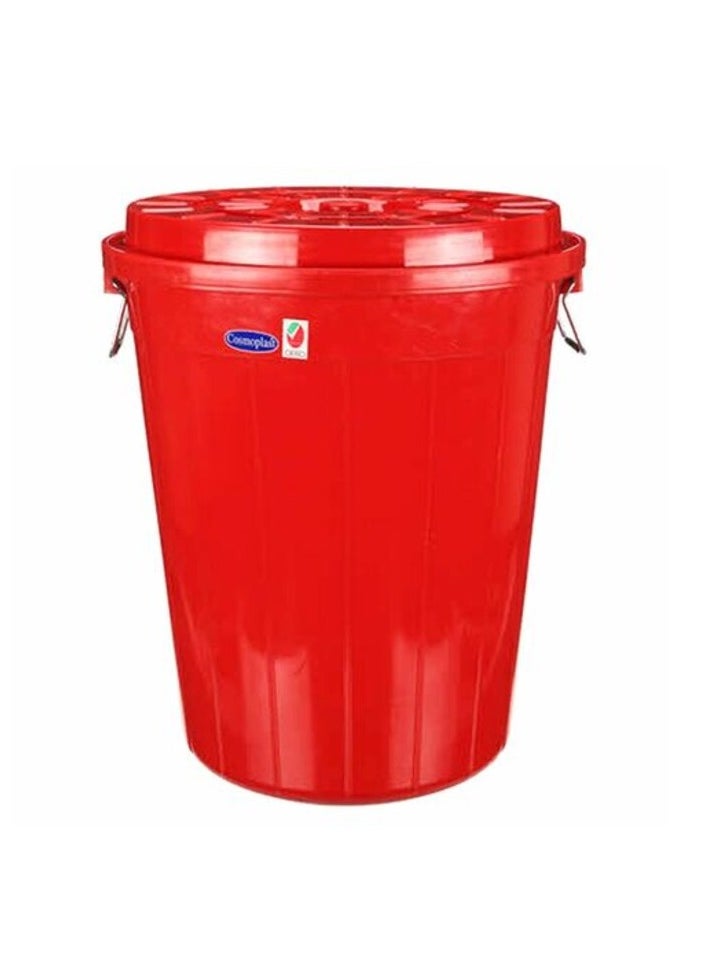 Cosmoplast Cosmoplast Drum With Lid Red 50L 