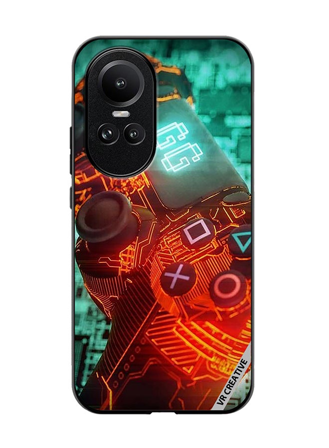 VR CREATIVE Protective Case Cover For Oppo Reno 10 Ps4 Controller Design Multicolour - Image 1