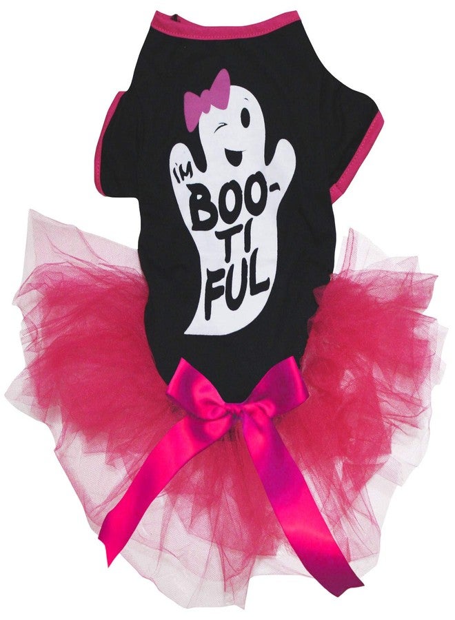 Petitebella Halloween Theme Puppy Dog Dress (Ghost, X-Large)