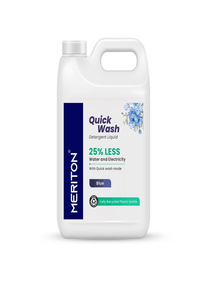 Meriton Quick Wash Liquid Detergent - 5 Liter | Advanced Cleaning Solution For Tough Stains And Color Care | Perfect For Every Fabric And Compatible With All Washing Machines - Image 1