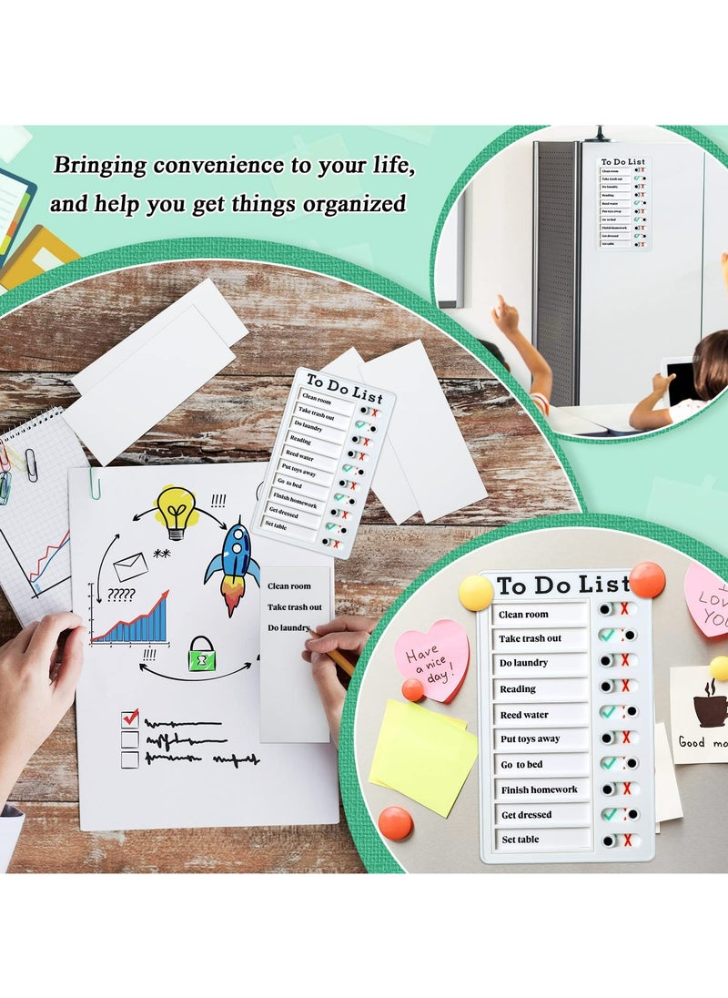 Generic Chore Chart, Daily to Do List, Memo Checklist Board, Portable Detachable Planning Reminder Chart, DIY Home Check Items and Form Good Habit (4 Pcs)  - Image 3