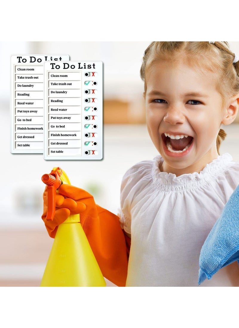 Generic - Chore Chart, Daily to Do List, Memo Checklist Board, Portable Detachable Planning Reminder Chart, DIY Home Check Items and Form Good Habit (4 Pcs) - Image 1