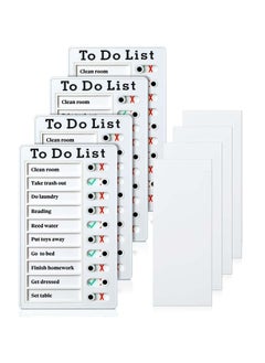 Chore Chart, Daily to Do List, Memo Checklist Board, Portable Detachable Planning Reminder Chart, DIY Home Check Items and Form Good Habit (4 Pcs)